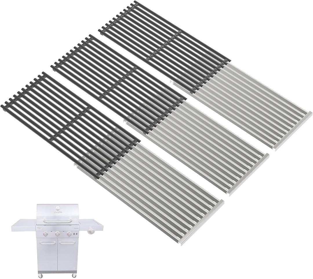 Replacement Kit for Charbroil Commercial 3-Burner 466242516, 17" x 8⅛" emitter plate