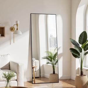 Simple Deluxe Full Length Mirror - Standing Mirror for Home Wall Decor, 59"x16" Large Floor Mirror for Wall, Door, Bedroom, Bathroom, Living Room, Black