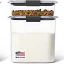 Rubbermaid Brilliance Pantry Food Storage Container Set, BPA-Free, Airtight & Leak-Proof, Clear, 8-Piece, Dishwasher Safe