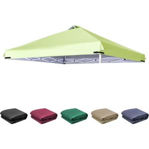 SCOCANOPY Replacement Top with Air Vent for 10x10 Canopy Frame, Canopy Cover ONLY, (Grass Green)