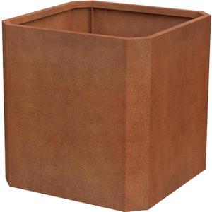 Corten Steel Planter Box-26"x26"x26"-Large Square Planter Matel -Outdoor Indoor- Heavy Duty Rustic Tall Planter Box Commercial Residential for Porch Patio Deck Home Backyard, 26"Lx26"Wx26"H