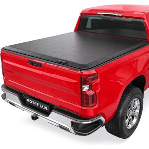 MOSTPLUS 6.5FT Roll-Up Soft Vinyl Truck Bed Tonneau Cover Compatible for Ford F150 2009-2025 2026 Ford F-150 Bed On Top (78Inch)