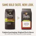 Peet's Coffee, Dark Roast Ground Coffee, Decaffeinated Arabica Coffee - Decaf House Blend 18 Ounce Bag (EXP 06/14/26)