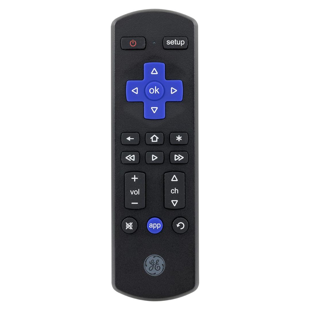 GE Roku TV Replacement Remote, Black