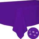BYDOLL Table Cloth Purple 54x120 Inch Tablecloth for 4 Foot Rectangle Tables Outdoor Washable Wrinkle Free and Spillproof Polyester Tablecloth for Festival Camping Picnic Party Cover