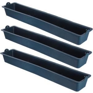 Garneck 3Pcs Hanging Chicken Food Feeder Basin Spill Poultry Feeding Container Durable Feed Trough for Chickens Ducks and Pigeons Mixed Color Farm Use