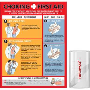 Performore Choking Poster Magnetic Back with Choke Tester Included for Infants, Children, Adults, and Pregnant Women