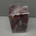 Gemscream 48 Pcs Burgundy Velvet Christmas Balls Flocked Christmas Tree Ornaments with 10 Styles in 3 Sizes Plastic Balls Xmas Hanging Ornaments Decoration