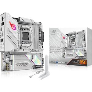 ASUS ROG Strix B850-G Gaming WiFi AMD AM5 B850 mATX Motherboard, Advanced AI PC Ready, 14+2+1 Power Stages, DDR5 Slots, 4X M.2 Slots, PCIe 5.0 Ready, WiFi 7, 2.5G LAN, USB 20Gbps Type-C, AI Advisor
