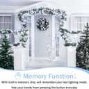 Christmas Lights 100ft 300 LEDs, 8 Modes, Cool White, Indoor Outdoor Plug-in Fairy Lights for Christmas Tree, Bedroom, Classroom Decor Outdoor Decor,Christmas Decorations (Cool White, 100FT)