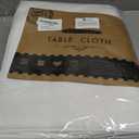 BRILLMAX 6 Pack White Round Tablecloths 120 Inch - Circle Bulk Linen Polyester Fabric Washable Table Cloth Cover for Wedding Reception Banquet Birthday Party Buffet Restaurant