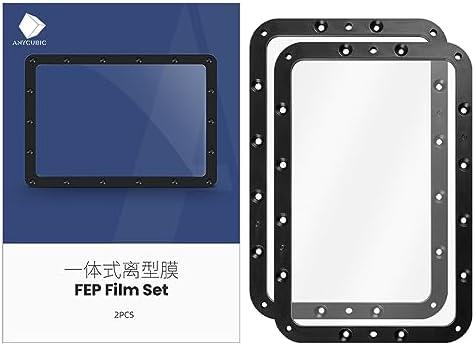 Original Photon Mono 2/Photon Mono 4 FEP Film 197 * 131mm 2Pcs Resin Vat 3D Printer Accessories Compatible with Anycubic Photon Mono 2/Mono 4 10K UV DLP LCD Resin 3D Printer-0.15 Thickness