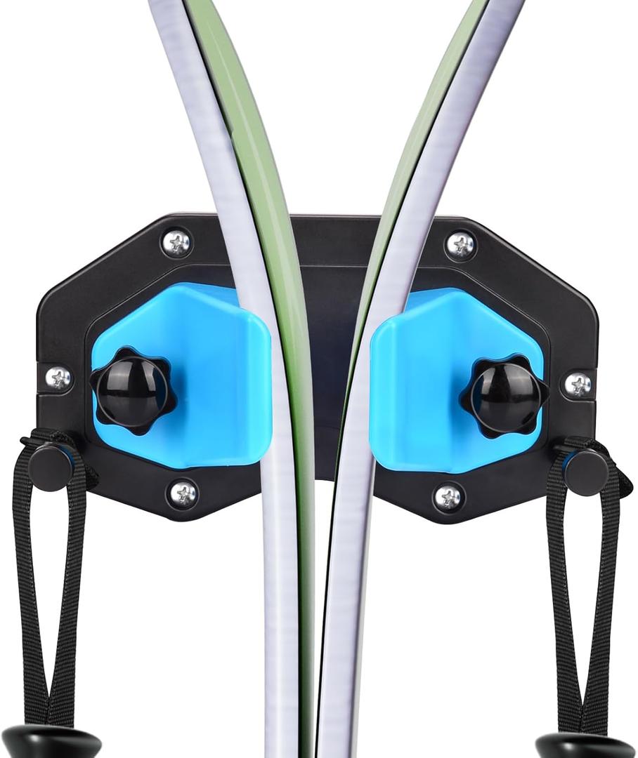 Hikeen Ski Wall Mount, Snowboard Wall Mount, Wall Mounted Ski Storage Rack for Garage Organizer System, Fits Any Ski/Snowboard Display(1Pack)