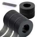 Lash Tape Eyelash Extensions Silicone Tape for Lift/Make up Latex Free Tape for Sensitive Skin Breathable Micro Eyelash Extension Supplies5Rolls Black, 0.5 in x 4yd