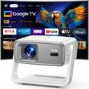 4k Projector with WiFi and Bluetooth, 1800 ANSI Outdoor Smart Projector 4k Auto Focus & Voice Control, Built-in 10,000+ Apps Native 1080P Mini Portable Movie Proyector for Home Theater