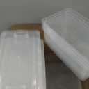 For 5 qt. Plastic Storage Bin with Lid in Clear (20-Pack)