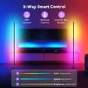 RGB LED Corner Floor Lamp with Music Sync and 16 Million DIY Colors, Color Changing Modern Smart Standing Lamp with APP and Remote Control, Ambient Light for Bedroom, Gaming room & Living Room