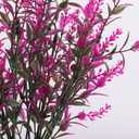 RECUTMS Artificial Faux Plants Flowers Outdoor Spring Decoration,Artificial Plants Outdoor Artificial Flowers for Outdoors UV Resistant for Outside Home Planter Porch Patio Window Yard Decor(Fuchsia)