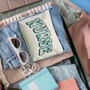 3 x Blue Floral Nurse Makeup Bag - Cosmetic Pouch for Women, RN Graduation Gift (nurse - small daisy)