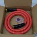 Garden Hose 5 ft x 5/8 Hot Water Hose,-50F to 190F,Burst 600Psi Flexible & Lightweight Upgraded Rubber Hoses,3/4 Solid Fittings for All-weather Outdoor Lawn & Garden