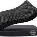 Gel Seat Cushion, 19x19inch Super Large Gel Cushion Pressure Pain Relief Seat Cushion for Long Sitting, Soft Breathable Gel Chair Pads for Home Office Wheelchair Car Seat (Black)