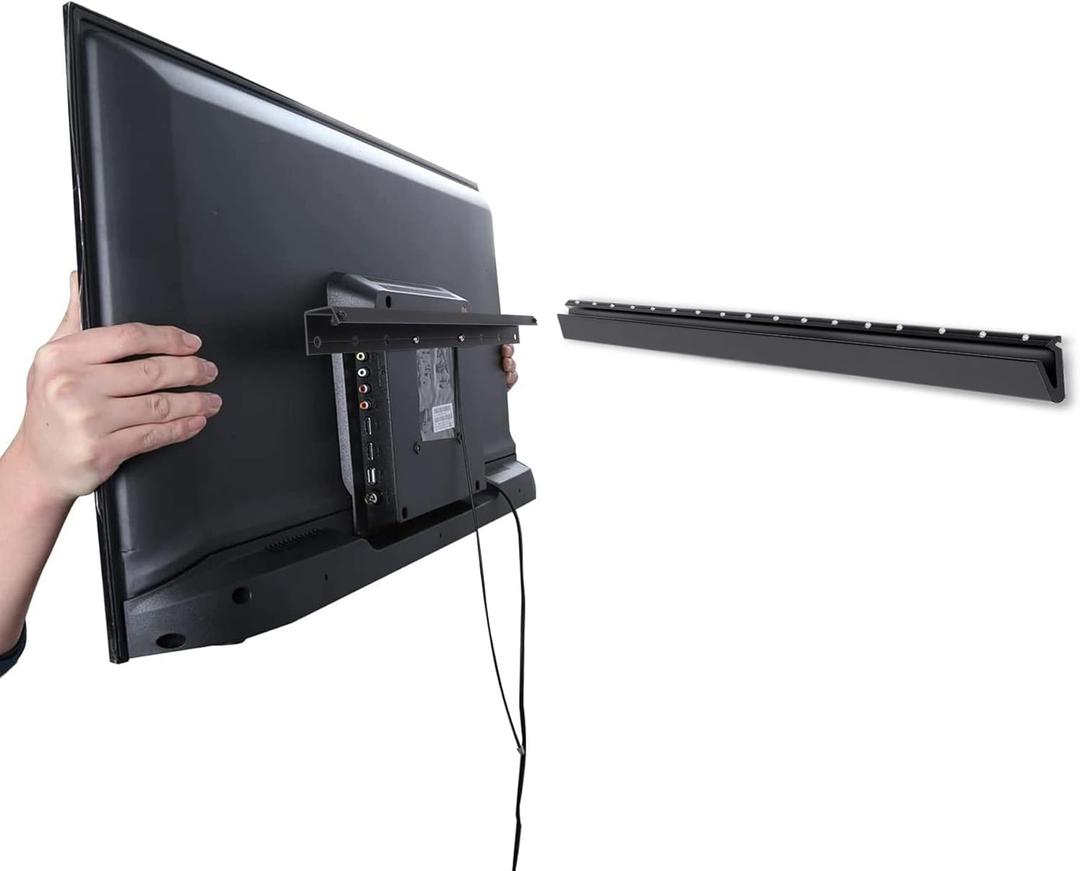 AENTGIU Studless TV Wall Mount, Heavy Duty Drywall TV Bracket Hanger for 32-75 inch Flat Screen TVs, No Stud, No Drill, No Anchors, Easy Install with All Hardware (Fit 32 to 75 inches TVs)