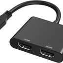 USB to HDMI Adapter, Dual HDMI USB Multi-Monitor Cable 1080P Video Audio Converter, for PC, Laptop to Monitor, Support Windows XP 7/8/8.1/10
