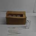 TUZAZO 20 Oz Glass Tumblers with Lids and Straws - 4 Pack Ribbed Glass Iced Coffee Cup with Straw and Lid, Thicken Glasses, Ideal for Smoothieds, Cocktails, and Juices