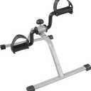 Under Desk Exercise Bike Pedal Exerciser Mini Stationary Cycle with Adjustable Resistance, Calorie Tracker & Foldable Design Compact Pedal Machine for Home, Office, or Physical Therapy by Wakeman