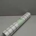 Drawer and Shelf Liner, Non-Slip Kitchen Cabinet Liners Non-Adhesive Thick Strong Grip Waterproof Washable Mats Protect Dresser Shelves Cupboard Bathroom Cabinets, White Stripes, 24IN X 10FT