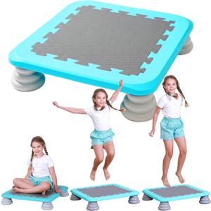 Mini Trampoline for Kids, 25 Inch Sensory Trampoline Bouncing Board with Non-Slip Base
