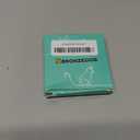 Rolled Leather Dog Collar Soft Round Collars, ID Tag  (9-12 inch, Imperial Red)