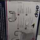 Drive Medical RTL12027RA 2-in-1 Raised Toilet Seat with Removable Padded Arms, Standard Seat