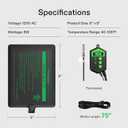 VIVOSUN Reptile Heating Pad 6x8 Inch with Thermostat Combo Under Tank Terrarium Heating Mat for Turtles, Lizards, Frogs, and Other Reptiles