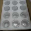 Maxdot Votive Candle Holders Set of 48- Round Glass Candle Holder Bulk for Wedding Home Decoration, Tea Lights Holders for Wedding Shower, Party Gift(Clear)