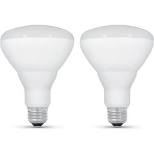 Feit Electric Enhance BR30 LED Light Bulb, 85W Equivalent, Daylight 5000K, High Output, 90+ CRI, Dimmable, 25,000-Hour Lifetime, Enclosed Fixture & Outdoor Rated, BR30DMHO/950CA/2, 2 Pack