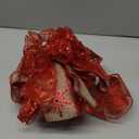 CT CRAFT LLC Red Snowflake Christmas Tree Topper Bow 11" with 4 Ribbon Streamers x 3 Yards Long Each for Holidy Elegant Fancy Home Dcor Indoor