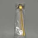 4 PCS 6.7 Inches Coffee/ Tea Spoons Long Handle, Gold, Ice Tea, Espresso Stainless Steel Long Spoons for Stirring
