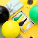 Sratte 120 Pcs Juneteenth Day Balloons Jamaica Latex Balloons Bulk 12 Inch Black Yellow Green Decor for Black History Month Independence Freedom Day Decorations Birthday Party Favors