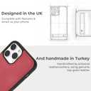 Snakehive Metro Leather Case for Apple iPhone 13 Pro Max || Real Leather Phone Case with Stand || Genuine Leather & MagSafe Compatible Leather Cover with Kickstand (Red)