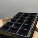 RooTrimmer 10 Pack 2.5 inch Square Pots 3.5 inch Deep 20 Cell Seedling Plug Trays with Water Collection Nursery Trays (15"x11"x3") for Seeds Starting and Transplanting, 20 Cell Plug Trays + Flat Trays-10P