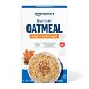 6 x Amazon Grocery, Maple & Brown Sugar Instant Oatmeal, 15.1 Oz, 10 Ct
