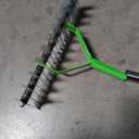 Straw Rake with Steel Spikes, Ergonomic, Efficient Lawn Rake for Garden, 52.76 Inch Length