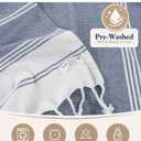 4 x LANE LINEN 4 Pack Beach Towels – Oversized, Pre-Washed, Quick Dry, Sandproof, Lightweight & Absorbent Travel Towels – Extra Large Pool/Bath Towel – Multi