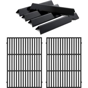 66095 Grill Replacement Grates 66032 Flavorizer Bars Grill Parts for Weber Genesis II E-310 E-315 GS4 Grill Replacement Parts E-335 S-310 Weber Genesis II 300 Series LX 300 Series Cooking Grates Parts