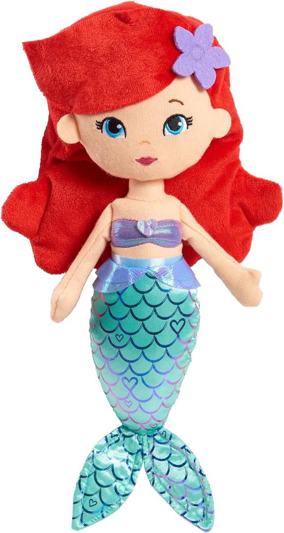 Disney Princess So Sweet Princess Ariel, 13.5-Inch Plush with Red Hair, The Little Mermaid, Kids Toys for Ages 3 Up by Just Play