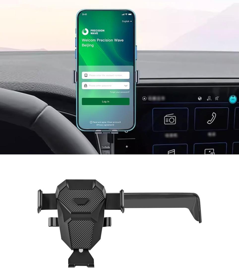Car Phone Holder for 2024 2025 2026 VW/Volkswagen Atlas/Altas Cross Sport Accessories Dash Mount Cell Phone Holder for Most Smartphones Hands-Free 360 Degree Rotation