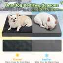 Vonabem Waterproof Small Dog Bed Crate Pad, 24 inch, Outdoor Washable Orthopedic, Anti-Slip Bottom Puppy Cat Bed Kennel Pad 23 * 17 inch, Dark Gray