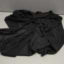 Women's Sexy Glitter Mini Dress Mock Neck Cloak Sleeve Cocktail Shimmering Elegant Dresses Wedding Guest Party Evening, XL