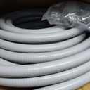 Liquid-Tight Conduit and Connector Kit - 1/2 Inch 100 FT Non Metallic Liquid Tight Electrical Conduit with 5 Straight and 5 Angle Fittings